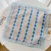 Korean foreign style decorative headscarf spring and summer women's diamond versatile cotton and linen small square scarf fashion temperament scarf