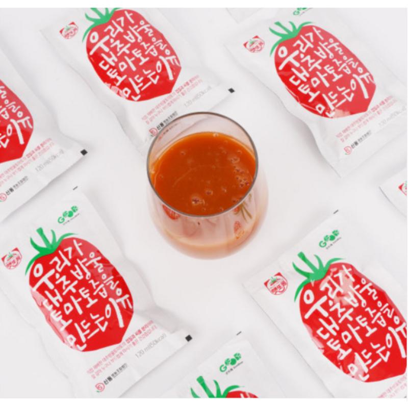Hattolong Jujube Drop Tomato Juice 120ml, 120ml, 30 pieces