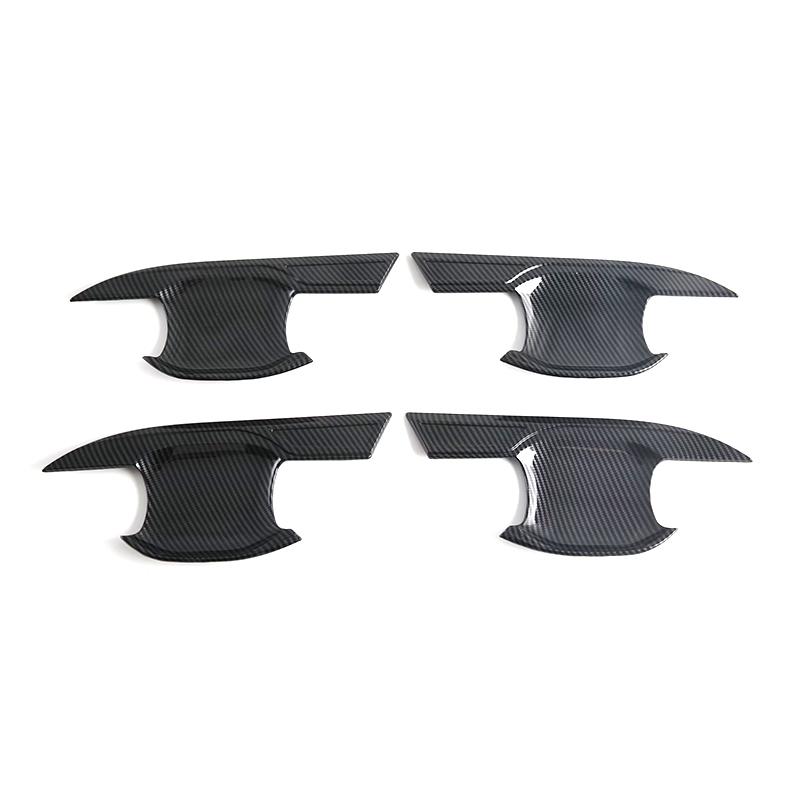 Car Decoration Door Bowl Handle Cover For BYD Shark 6 2025 Carbon Fiber Matte Black Cars Accessories Exterior Styling