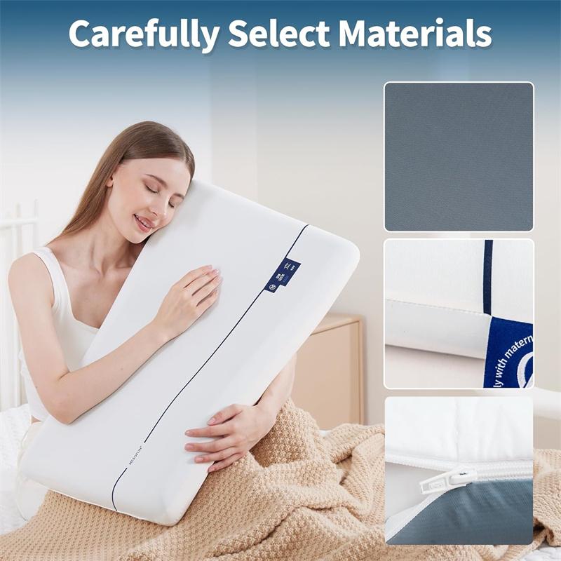 Подушки с эффектом памяти для облегчения боли в шее, двухъядерная подушка для шеи, спины, живота и боков, эргономичные, мягкие подушки с медленным отскоком