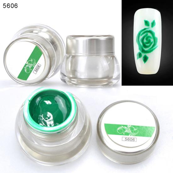 Women 12 Colors Acrylic UV Gel Tip DIY Decor 3D Nail Art Paint Drawing Painting