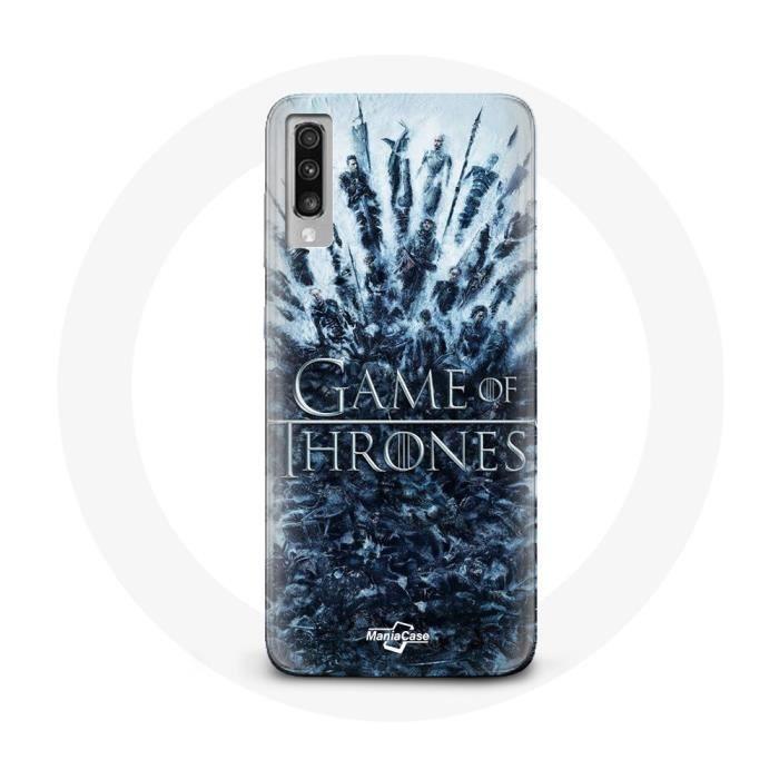 Coque pour Samsung Galaxy A50 Game of Thrones saison 8 Episode 1 Le Trône de Fer Personnages logo Gr