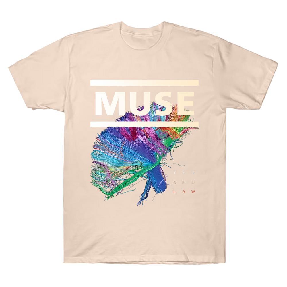 Футболка Muse The 2nd Law Рок-группа Muse Высококачественная хлопковая одежда Унисекс Уличные топы Летняя готическая уличная одежда