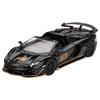MINI GT 1/64 Scale Lamborghini Aventador SVJ 63 Roadster Nero Aldebaran Black (Left-Hand Drive) Finished Product