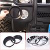 Для Hummer H3 2005-2009 ABS Матовый черный Передняя противотуманная фара Накладка на противотуманную фару Декоративная рамка Кольцо Аксессуары для автомобиля