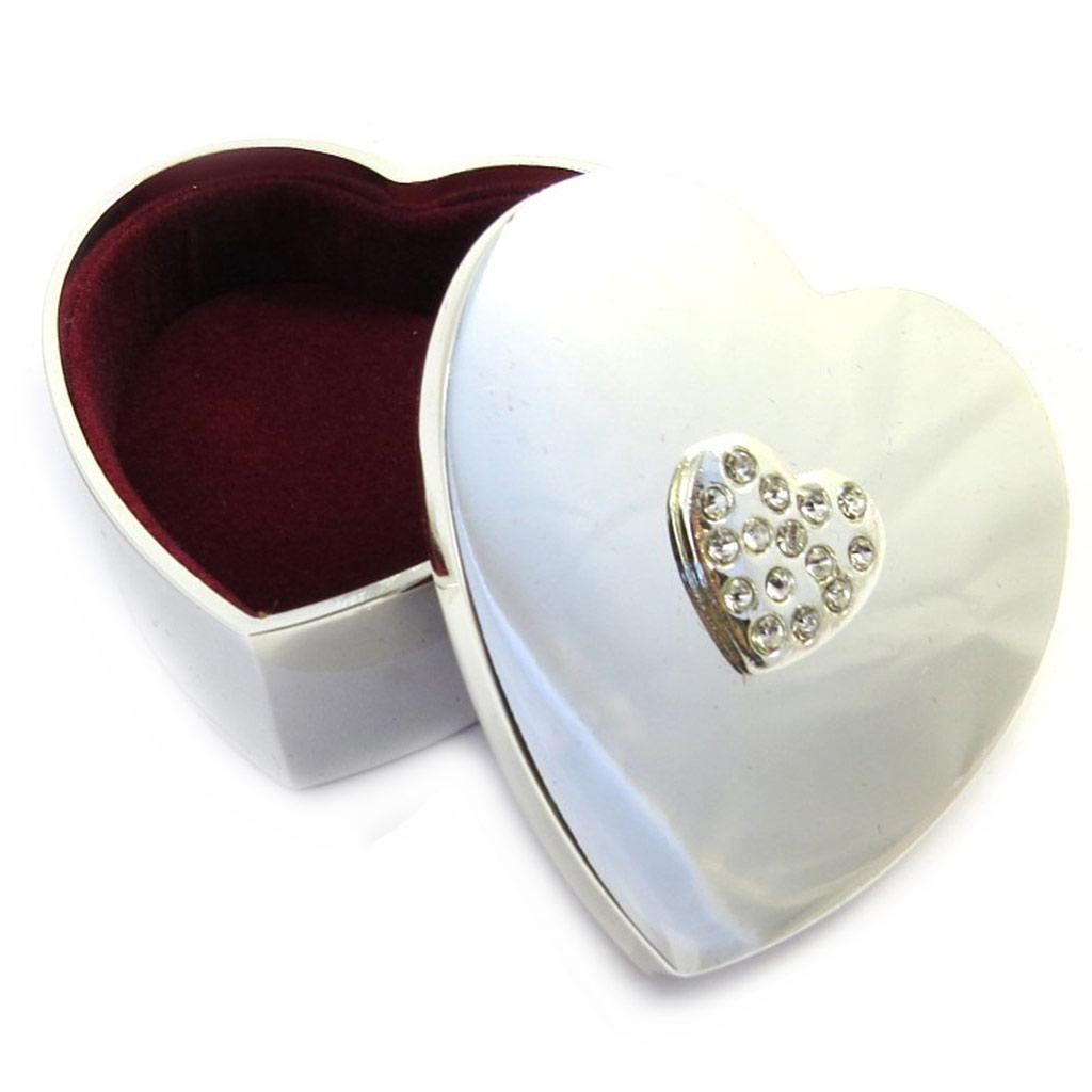 Les Trésors De Lily [M3175] - Coffret à Bijoux 'Sissi' argenté (love)