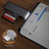 Многофункциональный алюминиевый кард-ридер для карт TF, USB Type A/C, двойной слот, не требует драйверов, для командировок, для обмена документами