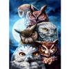 Мультфильм DIY 5D алмазная живопись наборы для вышивки крестом Сова животное полная круглая дрель горный хрусталь мозаика Алмазная вышивка домашний декор