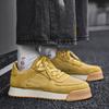 Весенние желтые модные мужские туфли мужские удобные повседневные кроссовки на шнуровке мужские дышащие мужские спортивные туфли на плоской подошве кроссовки Zapatos Hombre