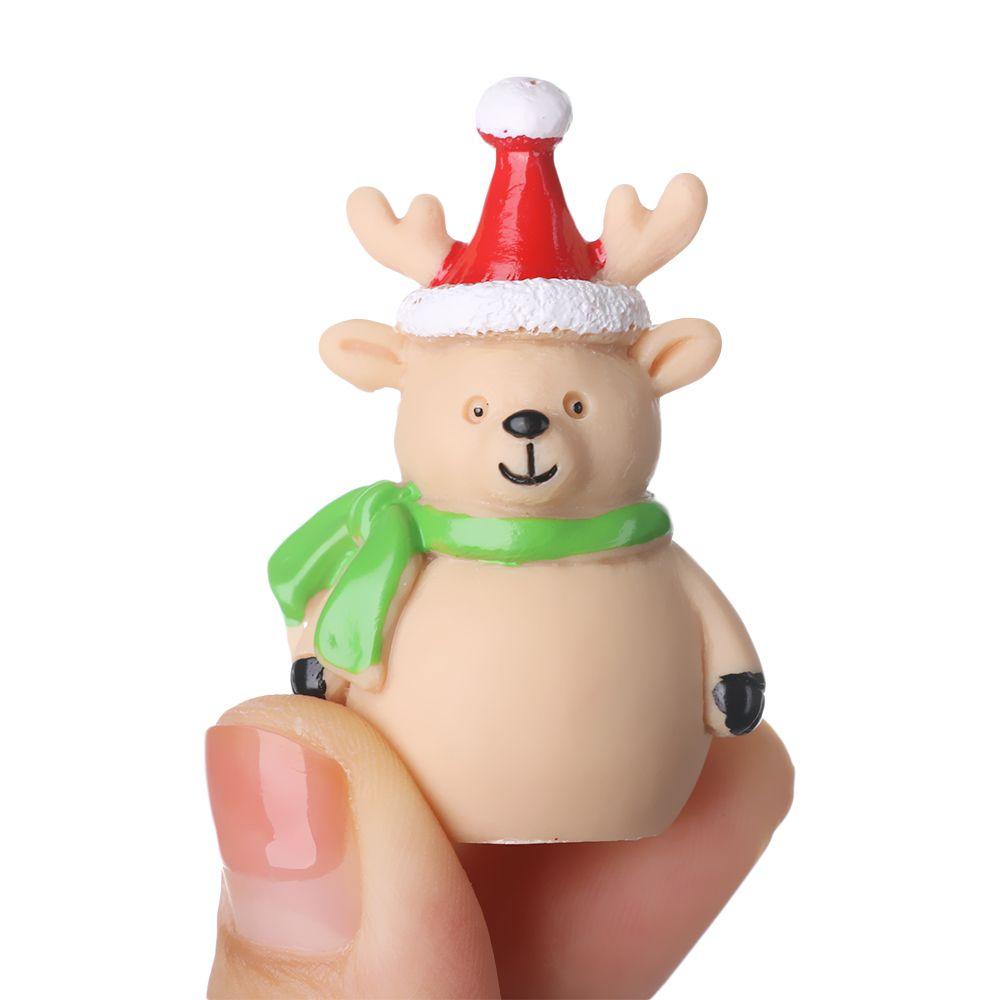 Decorations Bonsai Decor Fairy Garden Miniature Snowman Xmas Tree Christmas Figurines Santa Claus