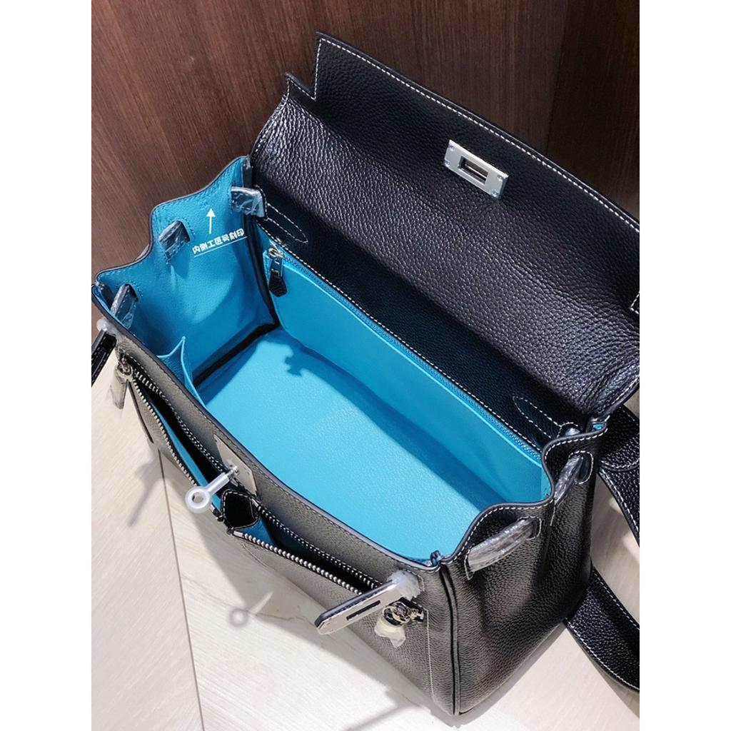 Fubao кожаная лакированная сумка Келли с двойной молнией 28 ручная сумка премиальная кожаная ручная сумка на плечо