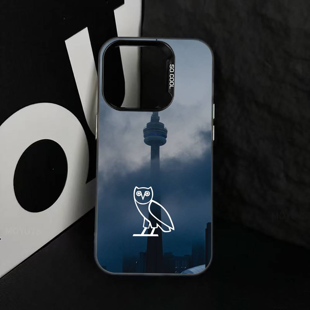 D-Dark O-Owl O-Night Чехол для телефона iPhone 17,16,15,14,13,12,11 Plus,Pro Max,XS,Красочный Серебряный Чехол для телефона Funda Cover