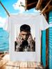 Хип-хоп футболка Anuel AA Real Hasta La Muerte 100% Хлопок