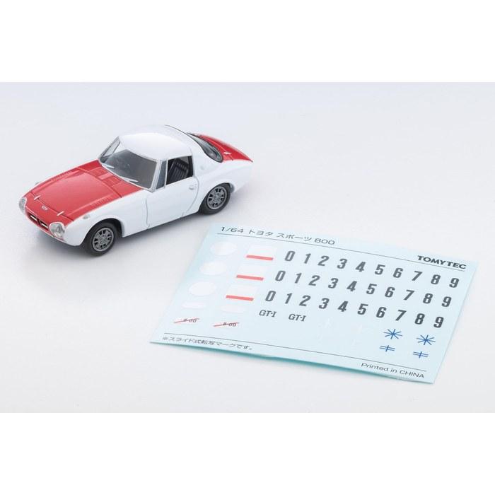 TOMYTEC Tomica Limited Vintage 1/64 LV-215a Toyota Sports 800 Custom Color White/Red '65