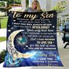 To My Son Plush Lion Wolf Dragon Eagle Quilt Blanket Soft Flannel Throw for Living Room Bedroom Bed Sofa Perfect Gift for Son