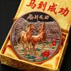 1Pc 40mm Metal Collection 2026 Chinese New Year Gold Souvenir Coins Lucky Animal Horse Collectible Coins Silver Challenge Coin