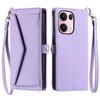 For Oppo Reno13 Pro 5G Leather Case with Wrist Strap Wallet Stand Phone Cover