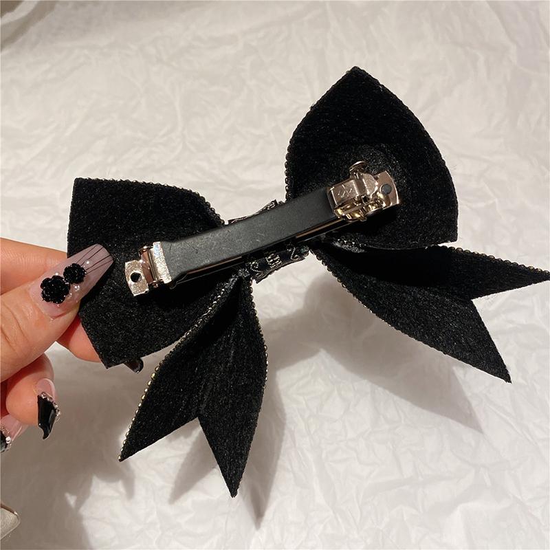 Sparkling Bowknot Crystal Hairpins For Women Luxury Full Rhinestones Hair Clip Wedding Hair Accessories Birthday Jewelry Gifts