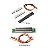 Dual Channel 12 Bit Audio LED Indicator Light Adjustable Light Speed VU Meter Stereo Amplifier Board 7-12V DIY Electronic Kits