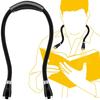 MOSMEE Светодиодная книжная лампа на шею для чтения, работы, прогулок, USB-перезаряжаемая, Свет, Фонарик, Свет, Свет, (черный)