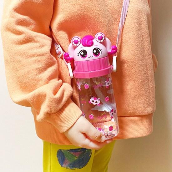 Reburn Sweet and Sour Catch Tinipping 3D Straw Strap Water Bottle, a Popular Character In Korea