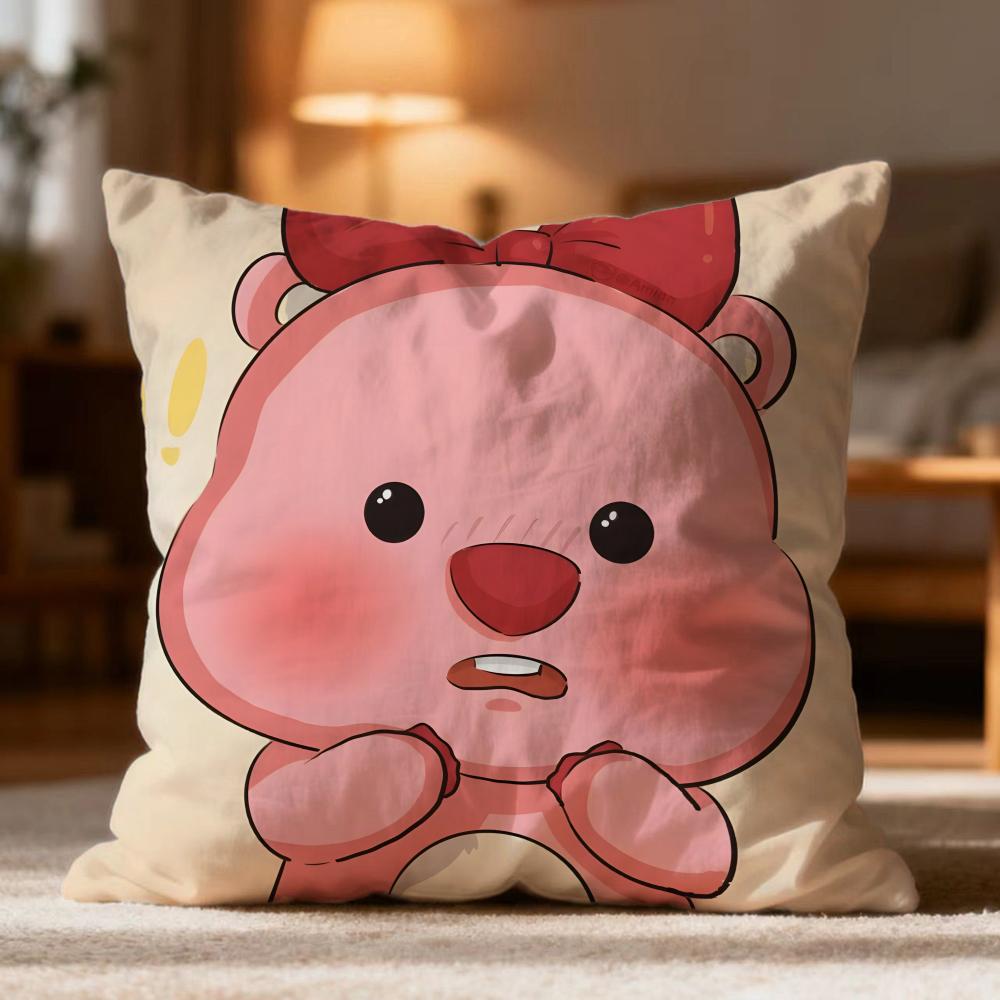 Hot LLoopyew Cushion Cover Soft Washable Pillow Case Multi-Scene for Couch Bed Travel Office Use
