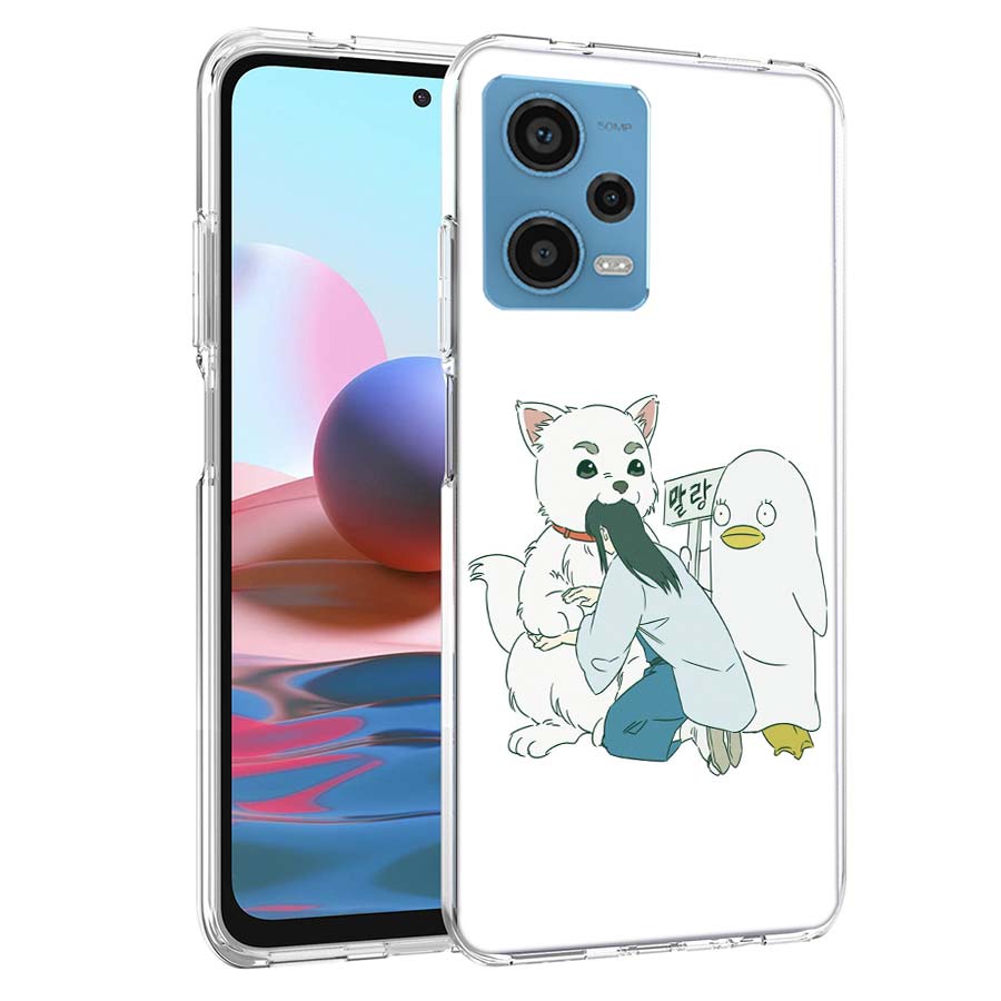Аниме Гинтама Мистер. Чехол для телефона 'Капля дождя' для Redmi Note 13 12 14 15 Pro Plus 13R 11 11T 11E 11S 10 Pro 10S 9 9S Прозрачный ТПУ