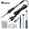 Electric Soldering Iron 110V / 220V 60W Temperature Adjustable Mini Handle Heat Pencil Solder Station With Tips Stand Wire Tools