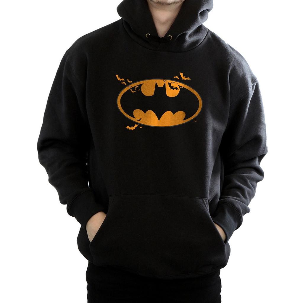 DC Comics Mens Batman Halloween Logo Hoodie