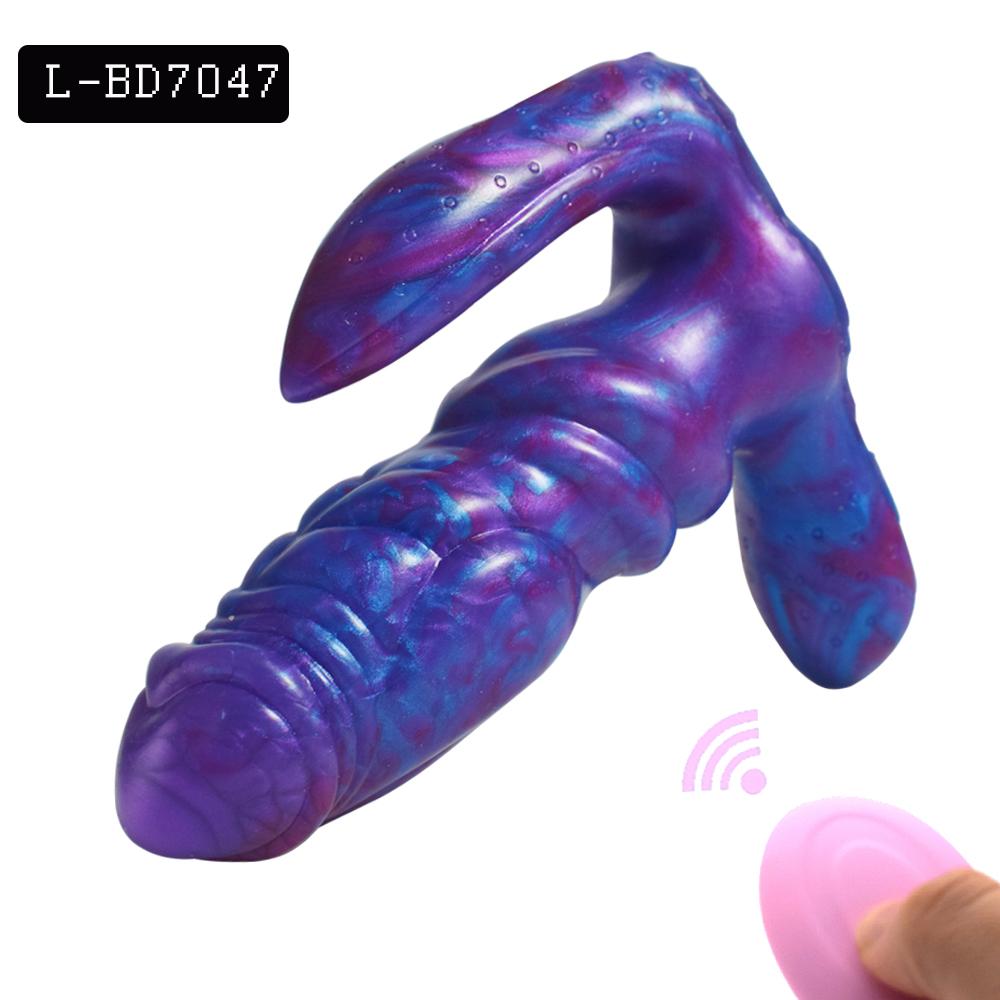 Wireless Remote Vibrator Wearable Monster Dildo Prostate Massager Masturbator Vibrating Butt Plug for Women Couple Sex Toys