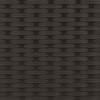 Sun Lounger with Canopy and Cushions Black Poly Rattan