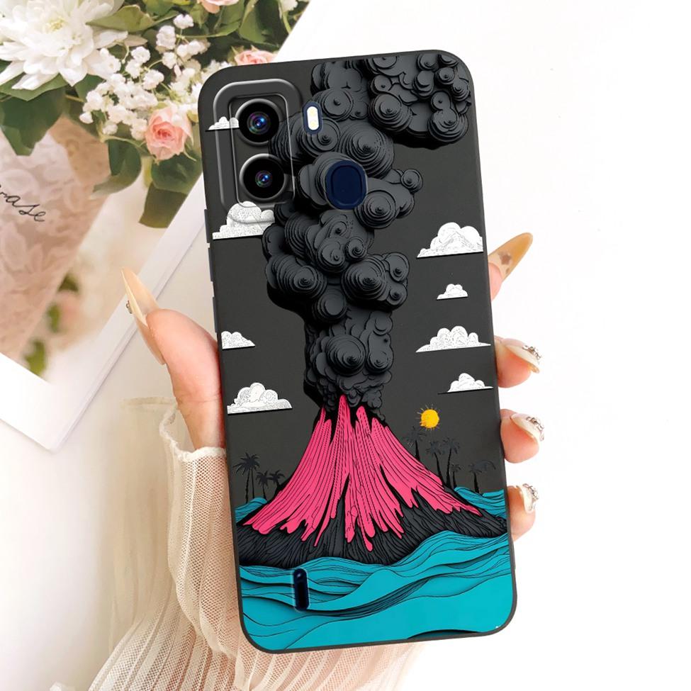 С отпечатками пальцев Для Tecno Pop 6 Чехол-крышка Роскошный Модный Крутой Кавайный Милый Расписной Силиконовый Funda Для Tecno Pop6 BE7 Корпус