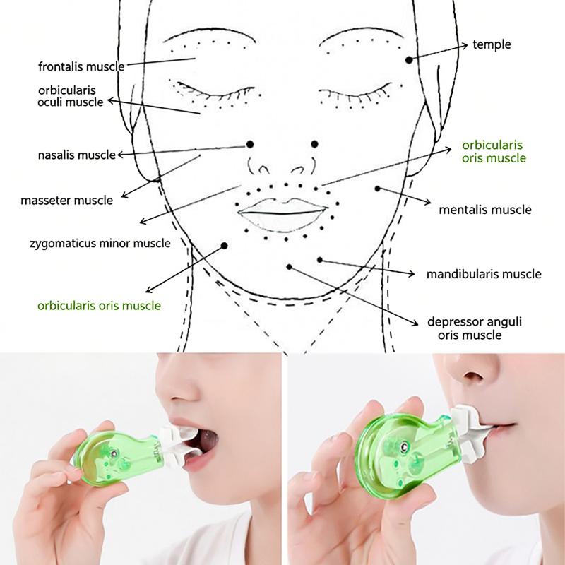 Oral Lip Muscle Trainer 1 Set Reduce Mouth Breathing Portable Facial Exerciser Tool for Adult Home Daily Use