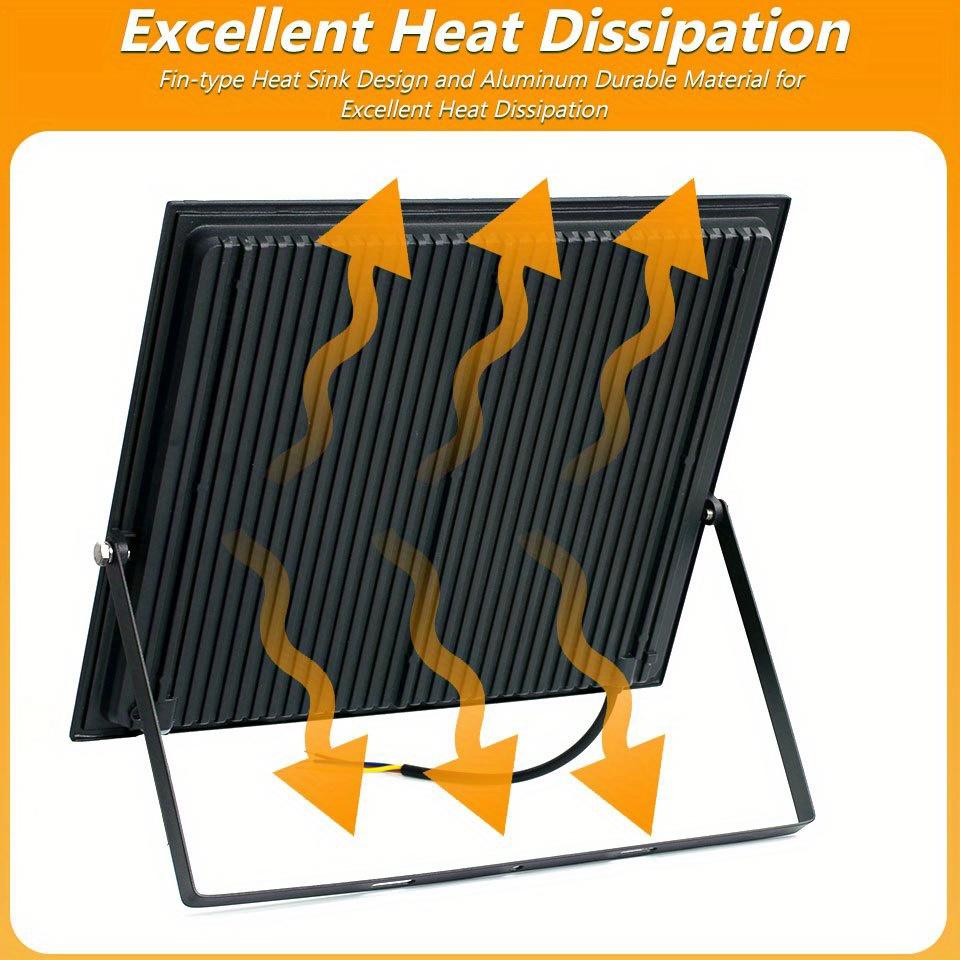 LED Floodlight AC220V 20-300W Outdoor Waterproof IP66 Aluminum Material Suitable For Driveway Corridors Construction Sites Light