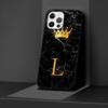 Чехол для Apple Iphone 14 11 13 12 Pro Max Xr 7 8 +Se 2020 Xs 6 6s Plus 5 5s, черный силиконовый чехол для телефона с золотой короной и буквой Queen
