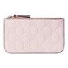 Gucci GG Emblem Key Pouch With GG Embossed Pattern Women Accessories Pink Gold 847205-AAFDV-5734