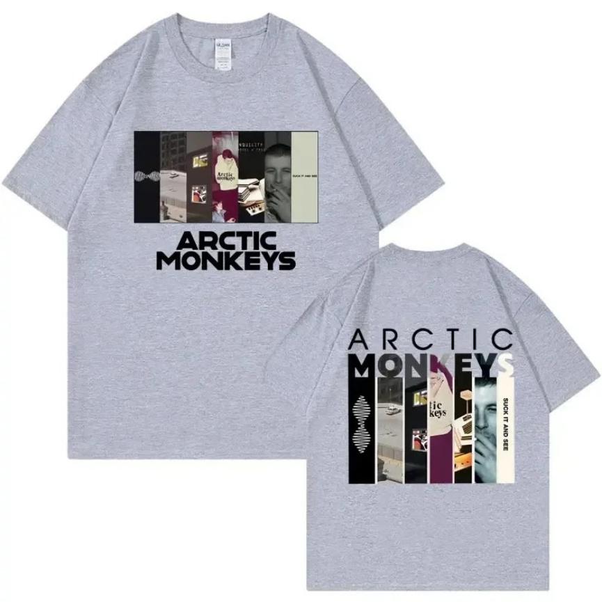 Arctic Monkeys Lyrics Limited Design Graphic T Shirts Мужские и женские модные рок-футболки большого размера Футболки Harajuku Trend
