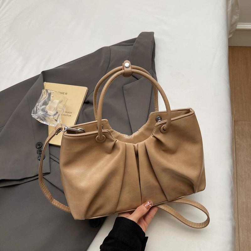 Темпераментная сумка-облако женская осенняя новая повседневная нишевая плиссированная сумка на плечо с драпировкой и ремешком через плечо