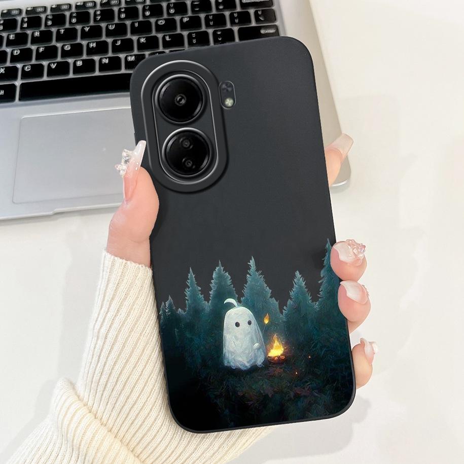 For Xiaomi Redmi 13C 4G Case Cute Cartoon Panda Capa Shockproof Silicone Phone Cover For Xiaomi Poco C65 Redmi13C 13 C 4G Bumper