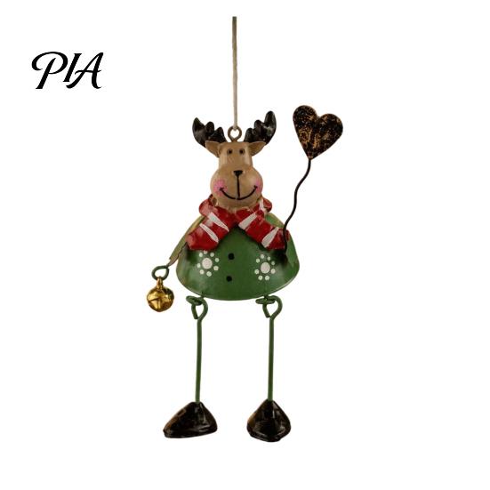 Window Hanging Decorations for Holiday Christmas Tree Ornaments, Santa/Snowman/Elk Rustic Xmas Exchange Gifts Family Colleagues Decoration with