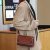 New Retro Leather Women's Bag First Layer Vegetable Tanned Cowhide Shoulder Bag Fashionable Versatile Messenger Bag
