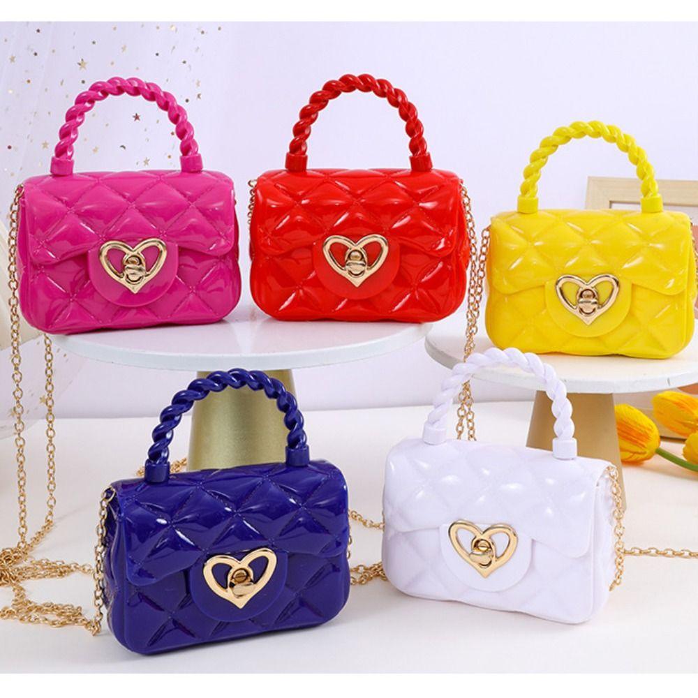 PU Mini Shoulder Bags Heart Coin Wallets New Small Satchel Women Girls