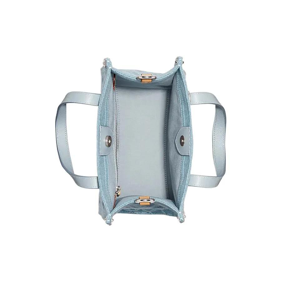 COACH Field Fabric Tote Bag , Shopping Bag , Shoulder Bag , Crossbody Bag , Handbag Small Women's Blue (Unisex) Handbags CJ853 LHPBU