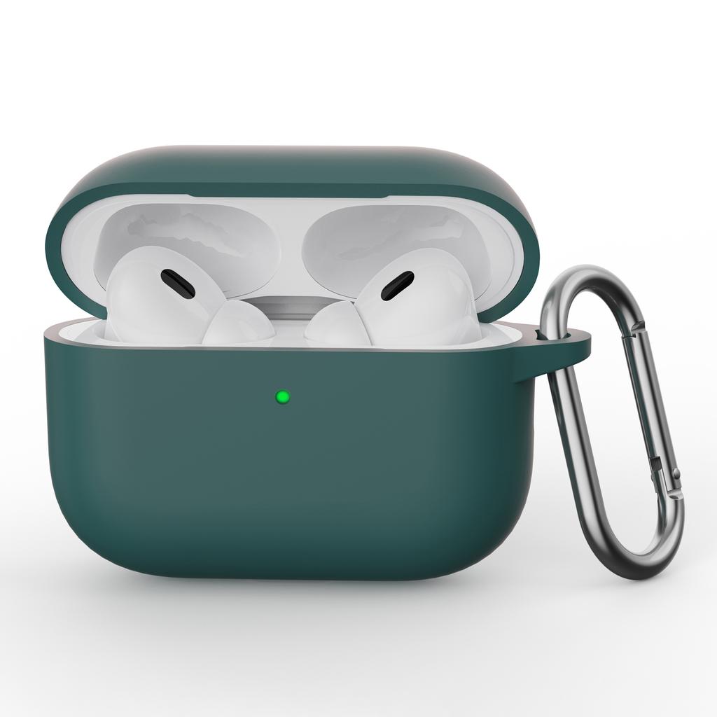 For AirPods Pro 3 Silicone Case Earphone Protective Cover with Carabiner