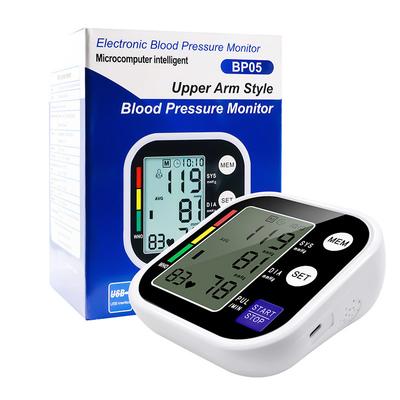 Монитор артериального давления на плече, автоматический тонометр АД для домашнего использования с большим дисплеем и портативной манжетой