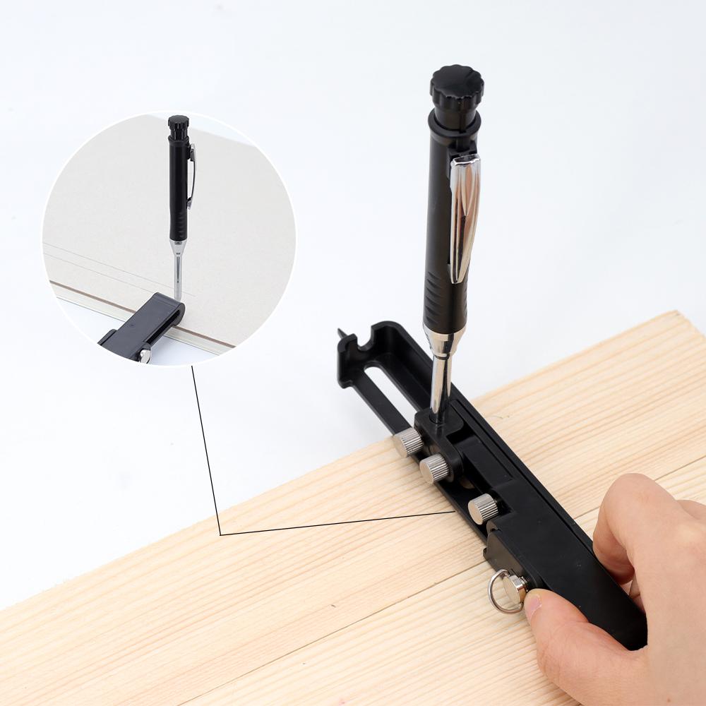 Многофункциональный набор для разметки - Строительный карандаш для DIY столярных работ, Карандаш для разметки в глубоких отверстиях, Инструмент для нанесения разметочных линий