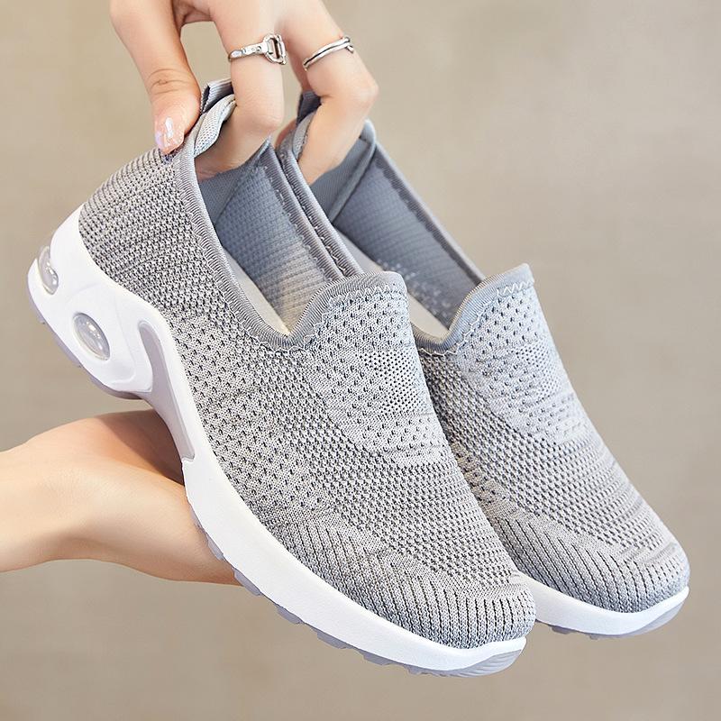Обувь Новая модная женская обувь с мягкой подошвой на воздушной подушке Женская обувь Дышащая спортивная женская повседневная обувь