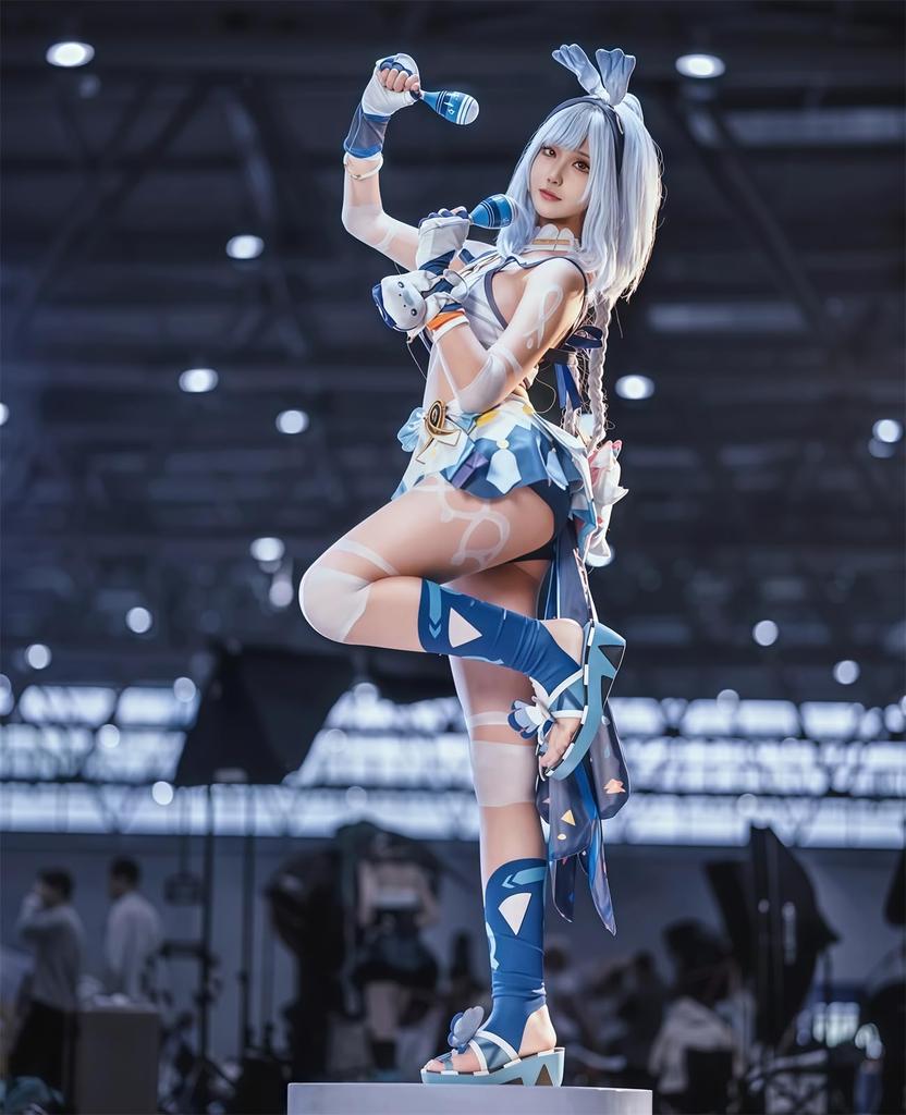 Genshin Impact Cosplay Muarani Cosplay Costume Muarani Muarani Genshin Impact Zabuzabu Wave Chaser [NOKIJP] (Muarani, XXL)