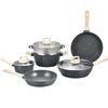 Набор антипригарной посуды QUEENTIME из маifanского камня