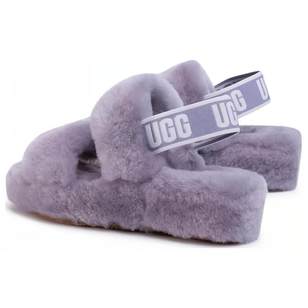 (WMNS) UGG Oh Yeah Sandals Gray Purple Women's 1107953-SAMT